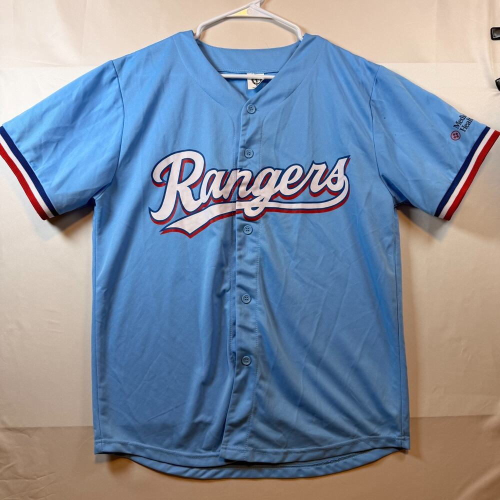 Texas Rangers #5 Corey Seager Powder Blue Replica Jersey Size M